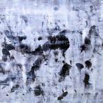 As the title says, this work is done with black and white paint, I painted several layers of marks; in this particular one I put down a lot of small marks together.